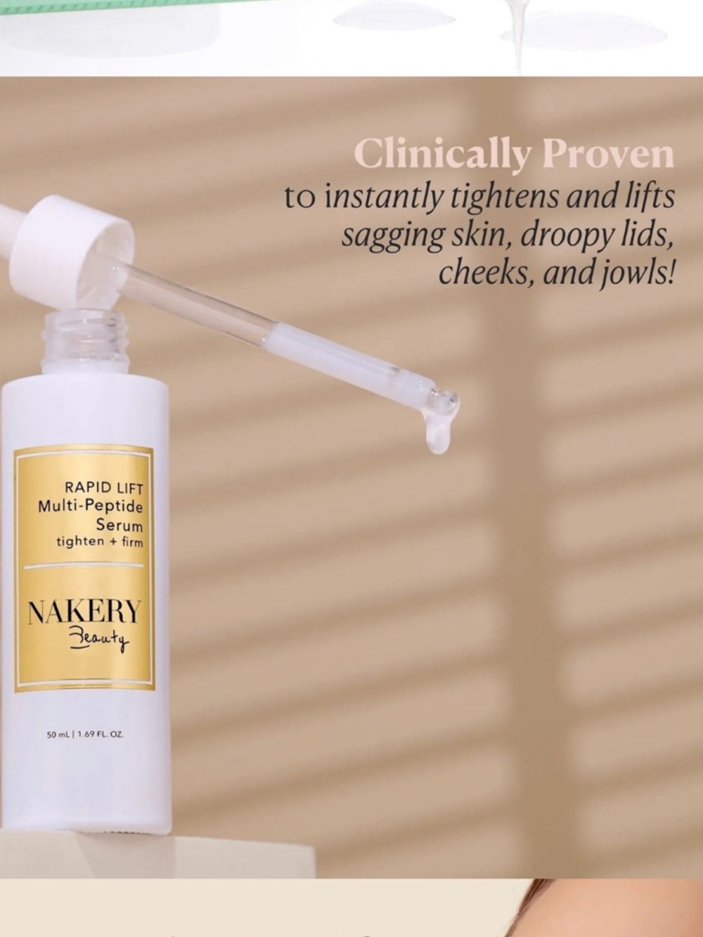 Nakery Beauty Rapid Lift Multi-Peptide Serum 50ml - Picture 4 of 8